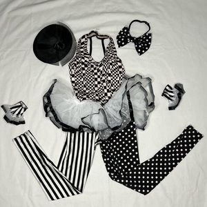 Weissman Black & White Clown Costume